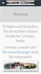 Mobile Screenshot of ferienhof-leubner.de